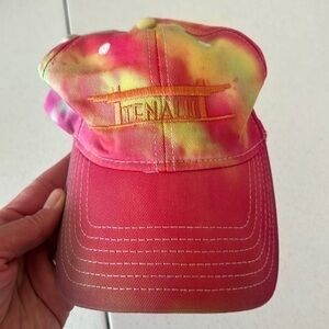 Tie dyed baseball cap. Tenalu logo.